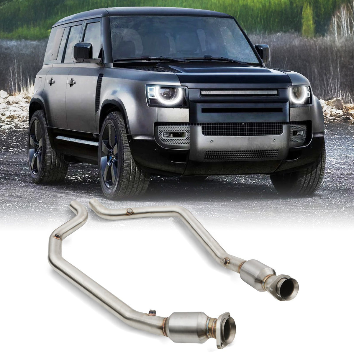 200 CPI Exhaust Sports Cat Pipes for Land Rover Defender 5.0 V8 L663 2020+