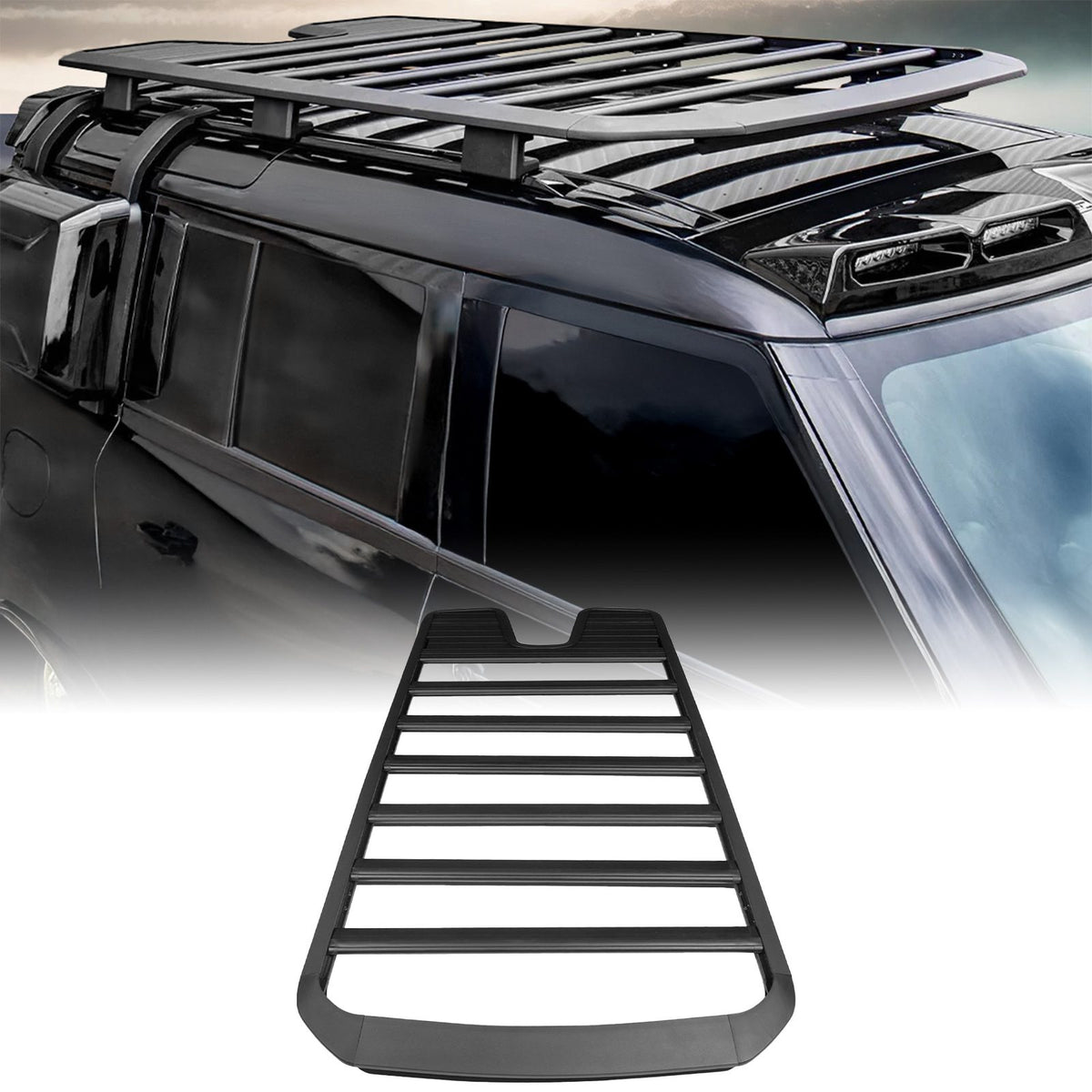 Black Expedition Roof Rack for Land Rover Defender 110 L663 2020+