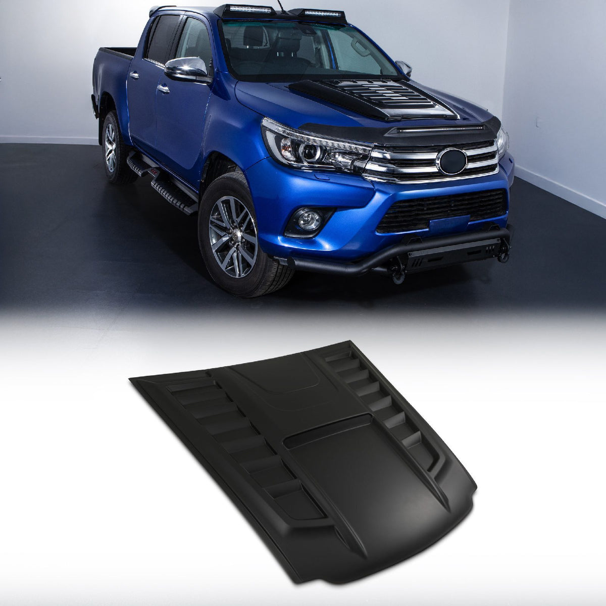 Black Bonnet Scoop for Toyota Hilux Revo MK8 15-21