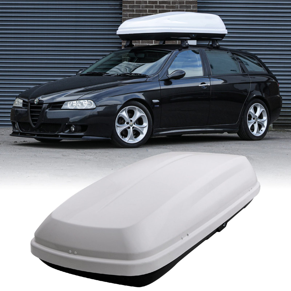 500L Universal White Car Roof Box