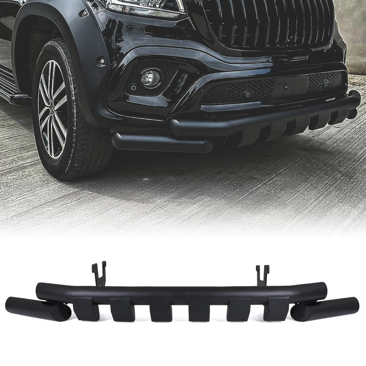 City Style Twin Nudge Bar for Mercedes X-Class 17-20