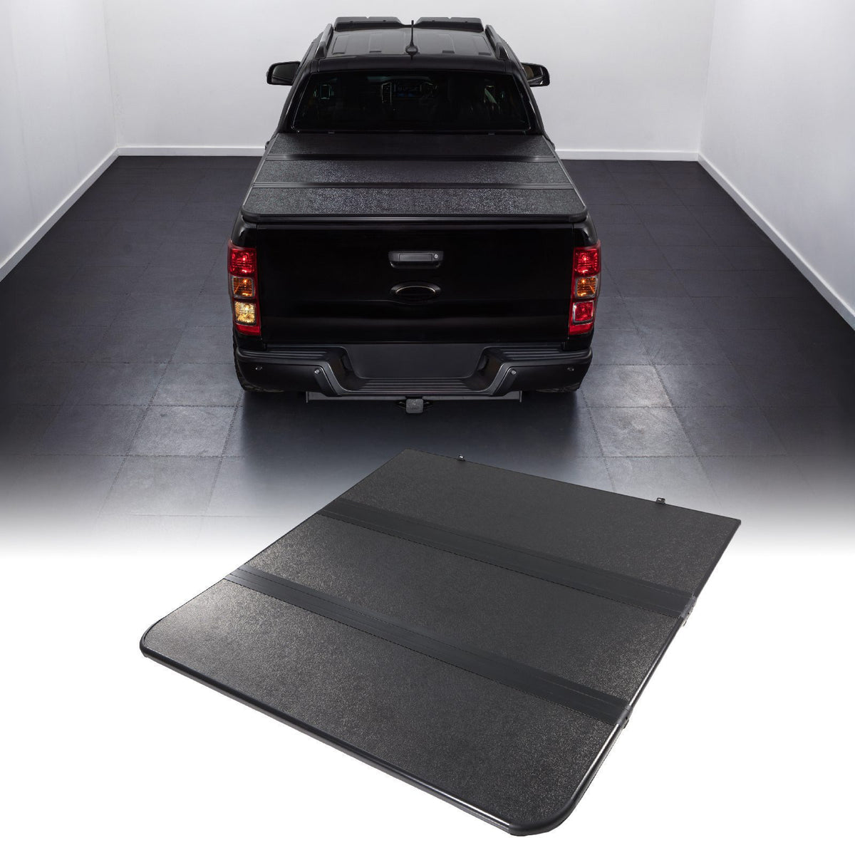 Tri-Fold Hard Tonneau Truck Bed Cover for Ford Ranger T6 T7 T8 11-22