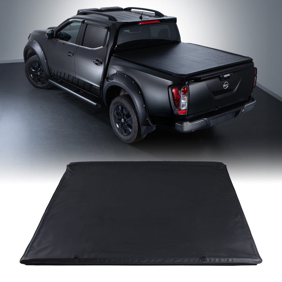 Locking Roll Top Soft Tonneau Cover for Nissan Navara D23 NP300 15-21