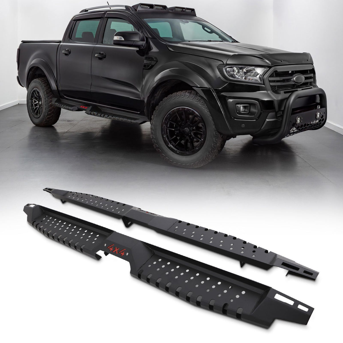 Side Steps for Ford Ranger T6 T7 &amp; T8 Double Cab 12-21