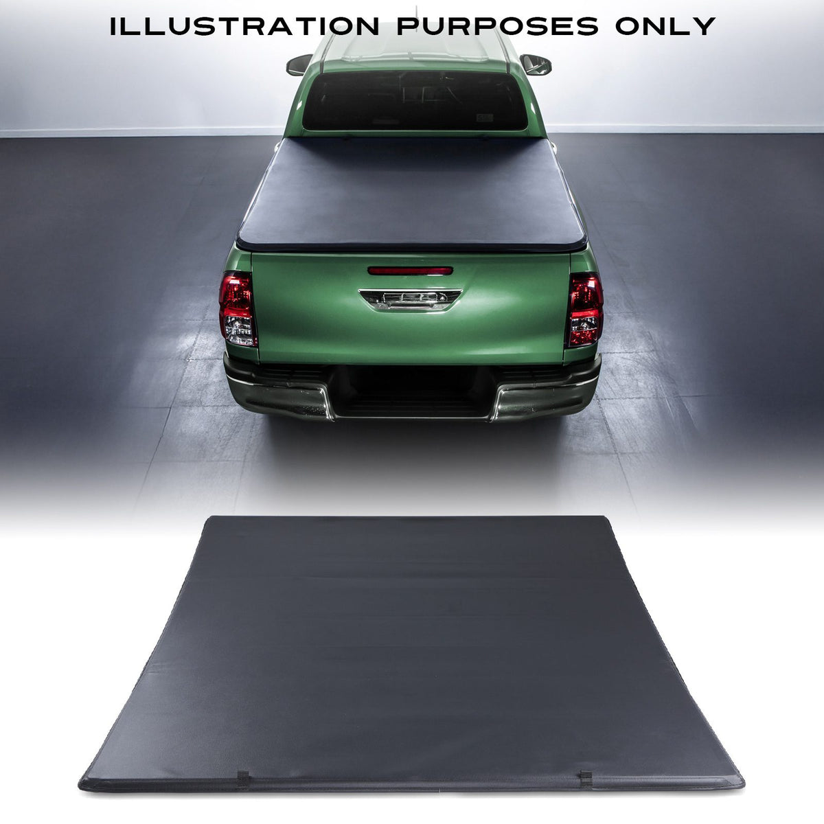 Tri-Fold Soft Tonneau Truck Bed Cover for Nissan Navara D23 NP300 14-21