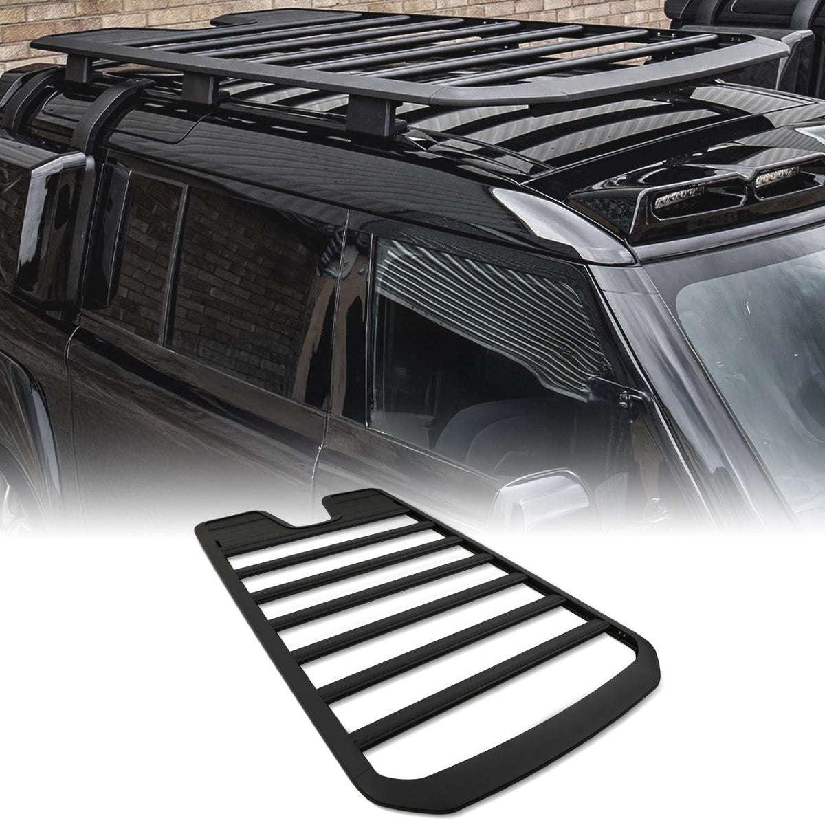 Black Expedition Roof Rack for Land Rover Defender 130 L663 2020+