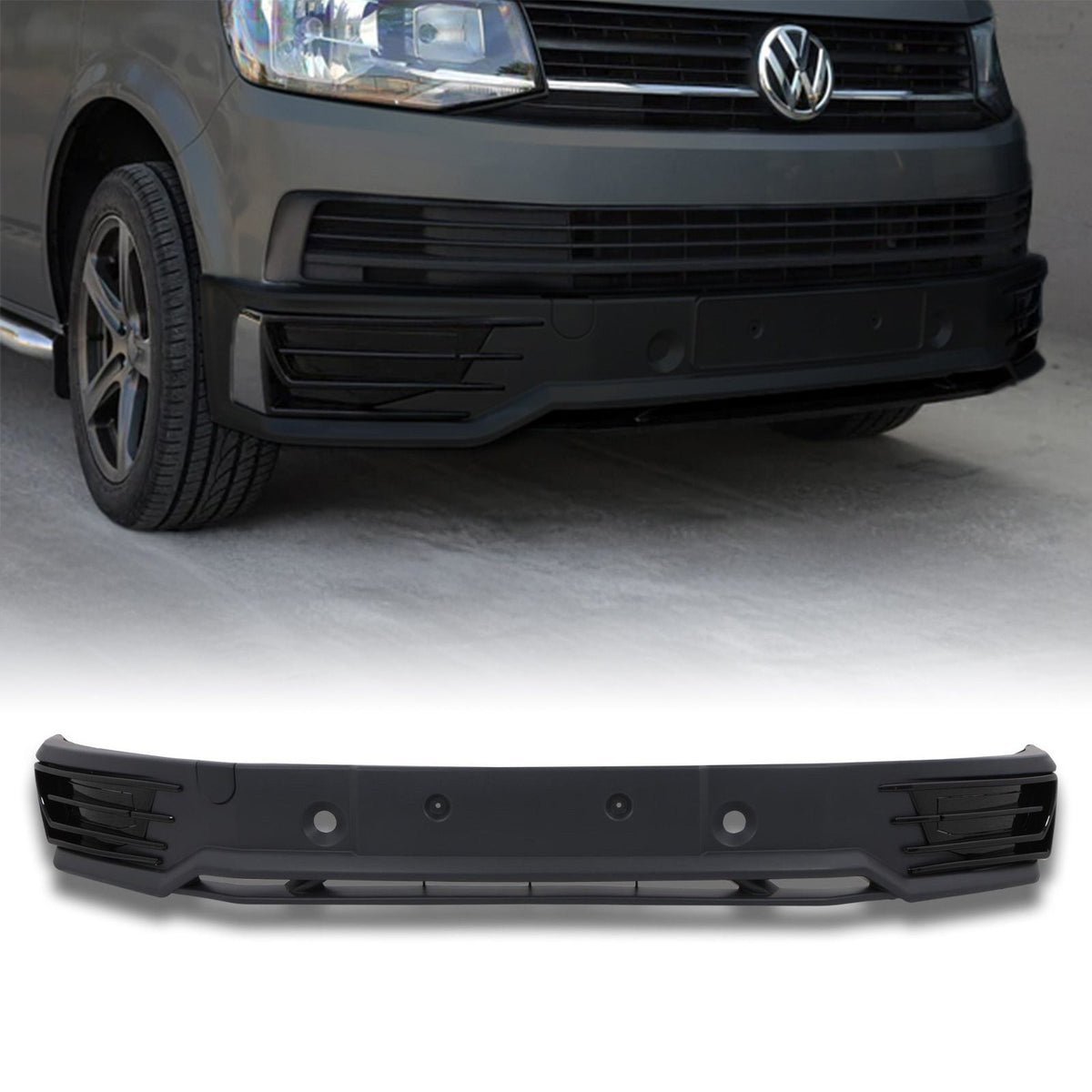 Sportline Look Front Splitter for VW Transporter T6 16-19