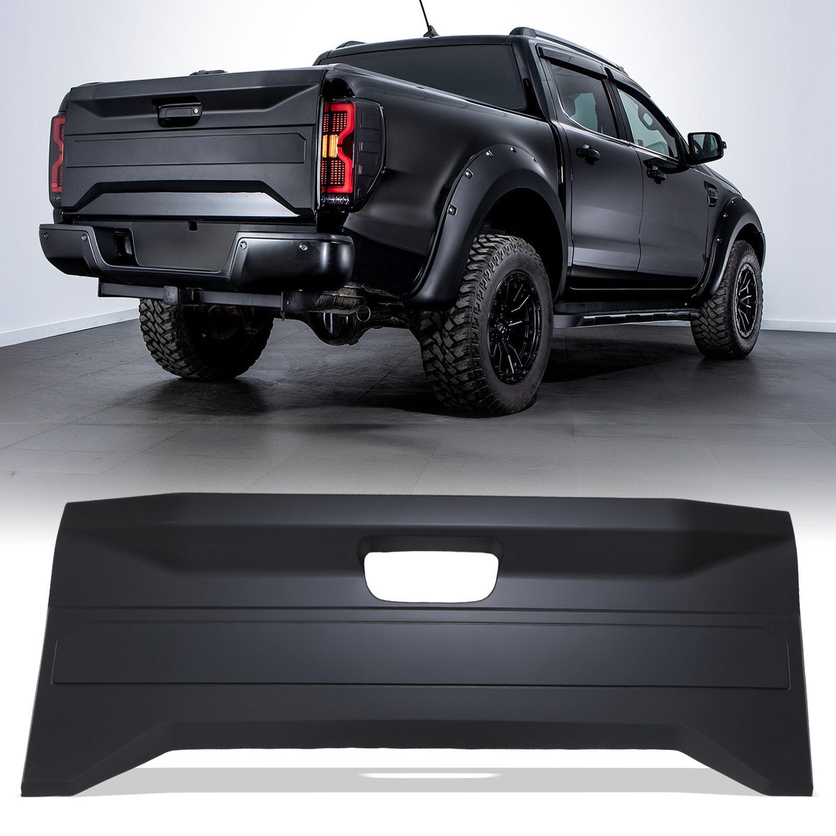 Rear Tailgate Protective Guard Cover for Ford Ranger T6 T7 T8 12-22