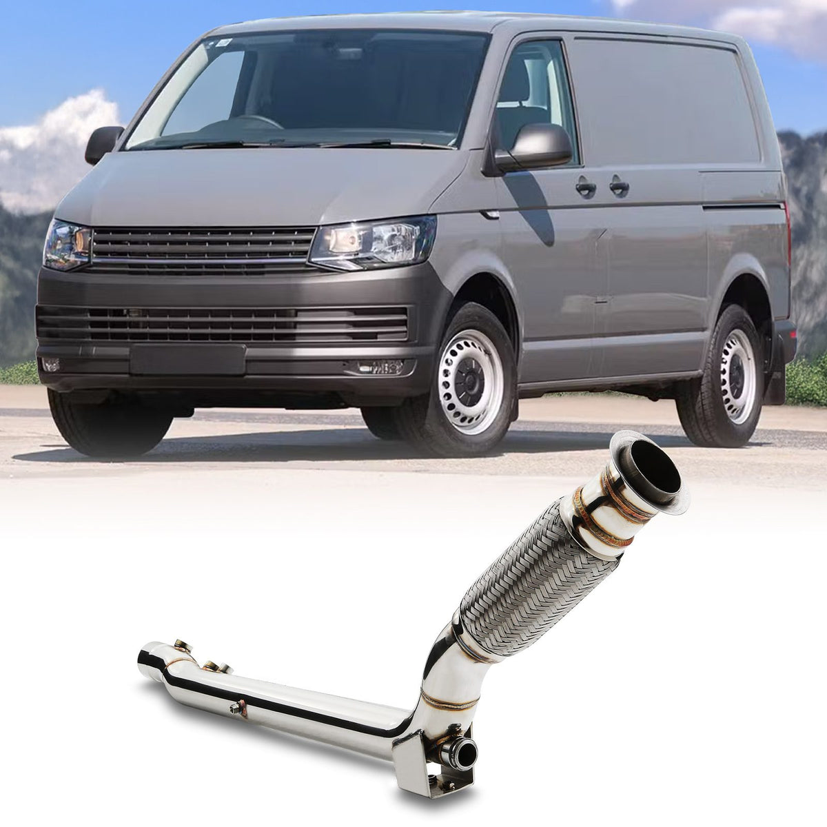 DPF Delete Pipe for VW Transporter T6 2.0TDI 150BHP 15+