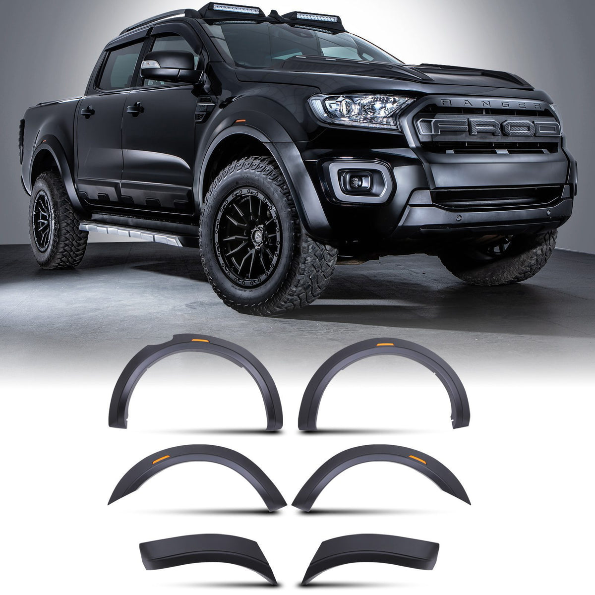 Raptor Style Wide Arch Fender Flare Kit for Ford Ranger T7 T8