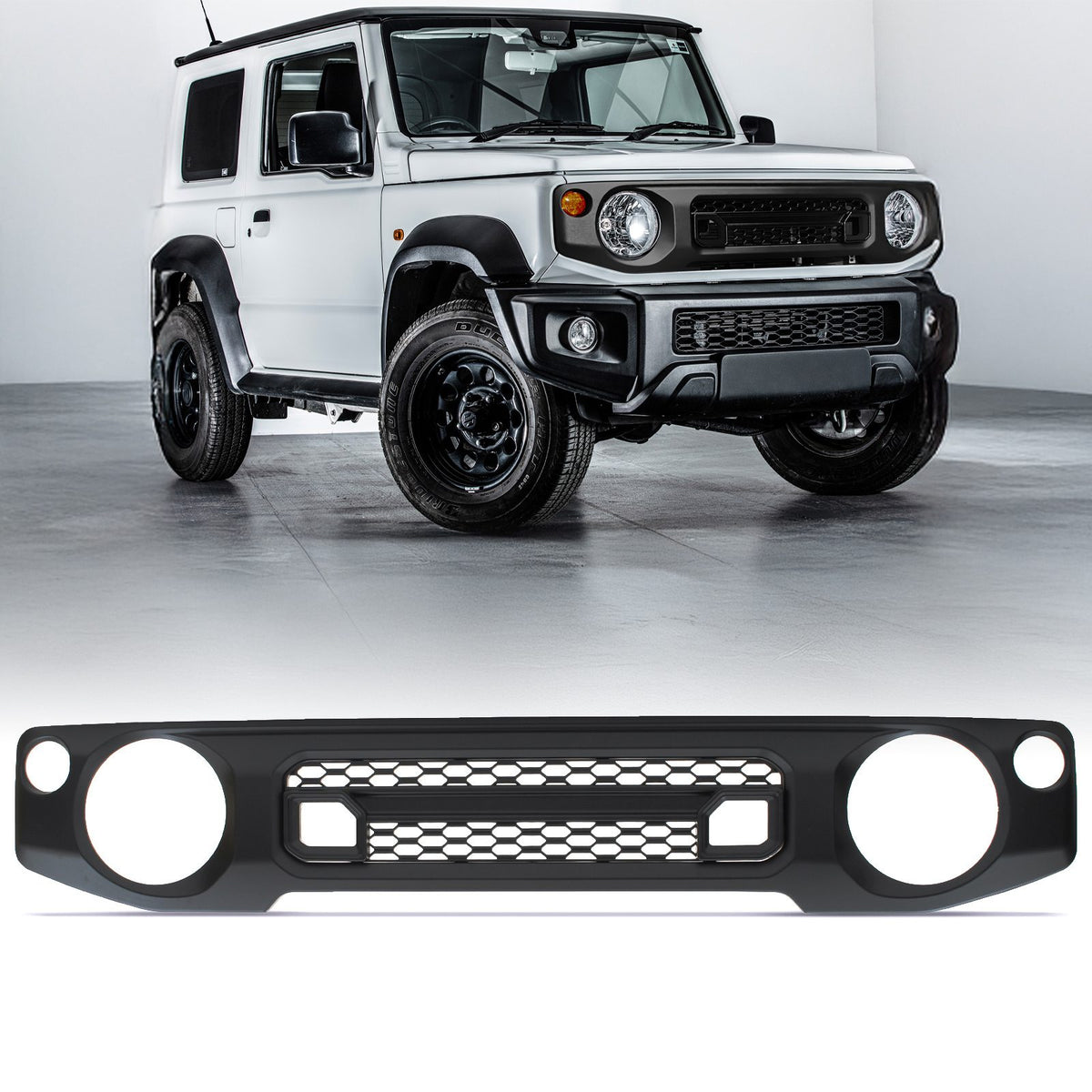 Matte Black Front Grille for Suzuki Jimny MK4 JB74 2018+