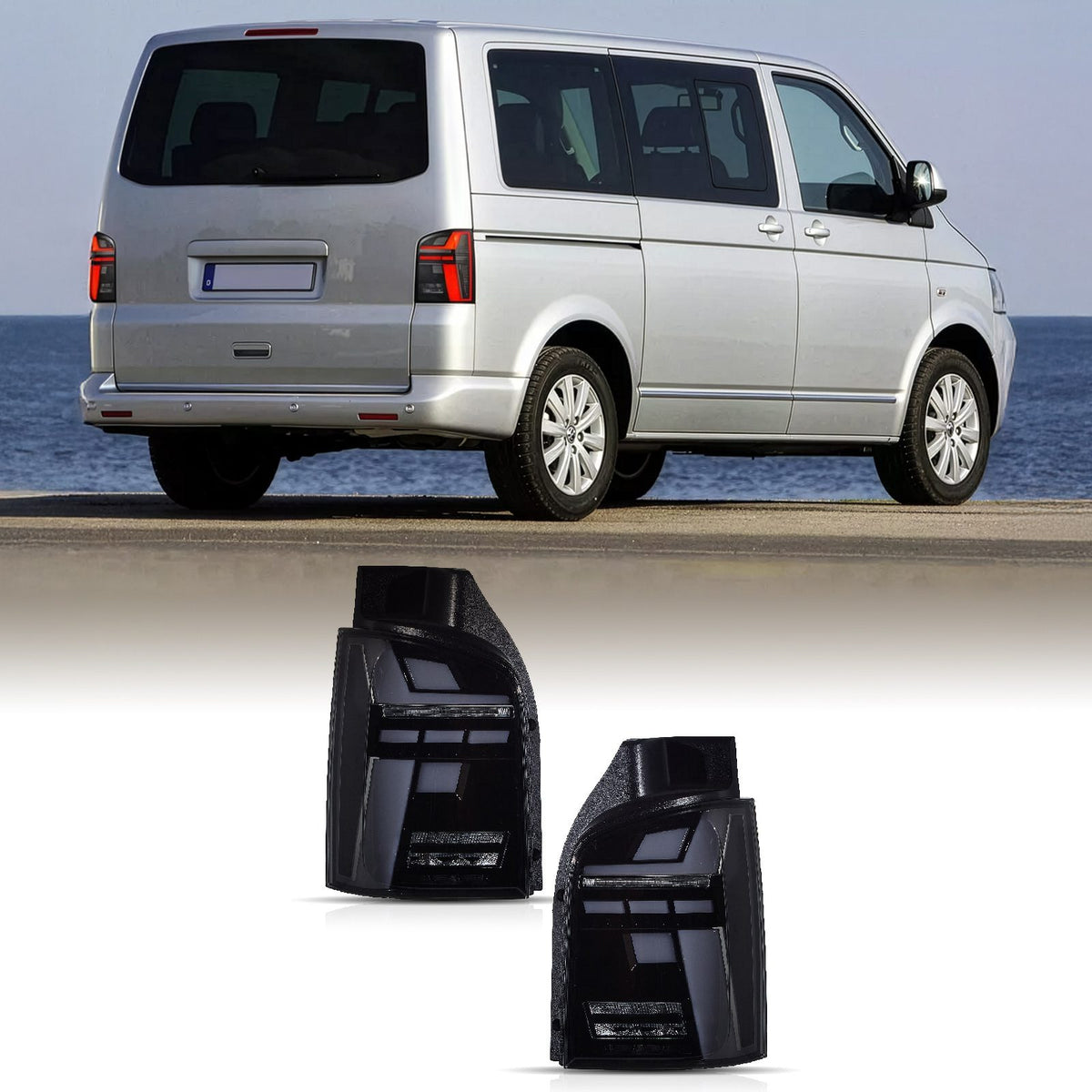 LED Smoked Tail Lights for VW Transporter T5.1 2010-2014