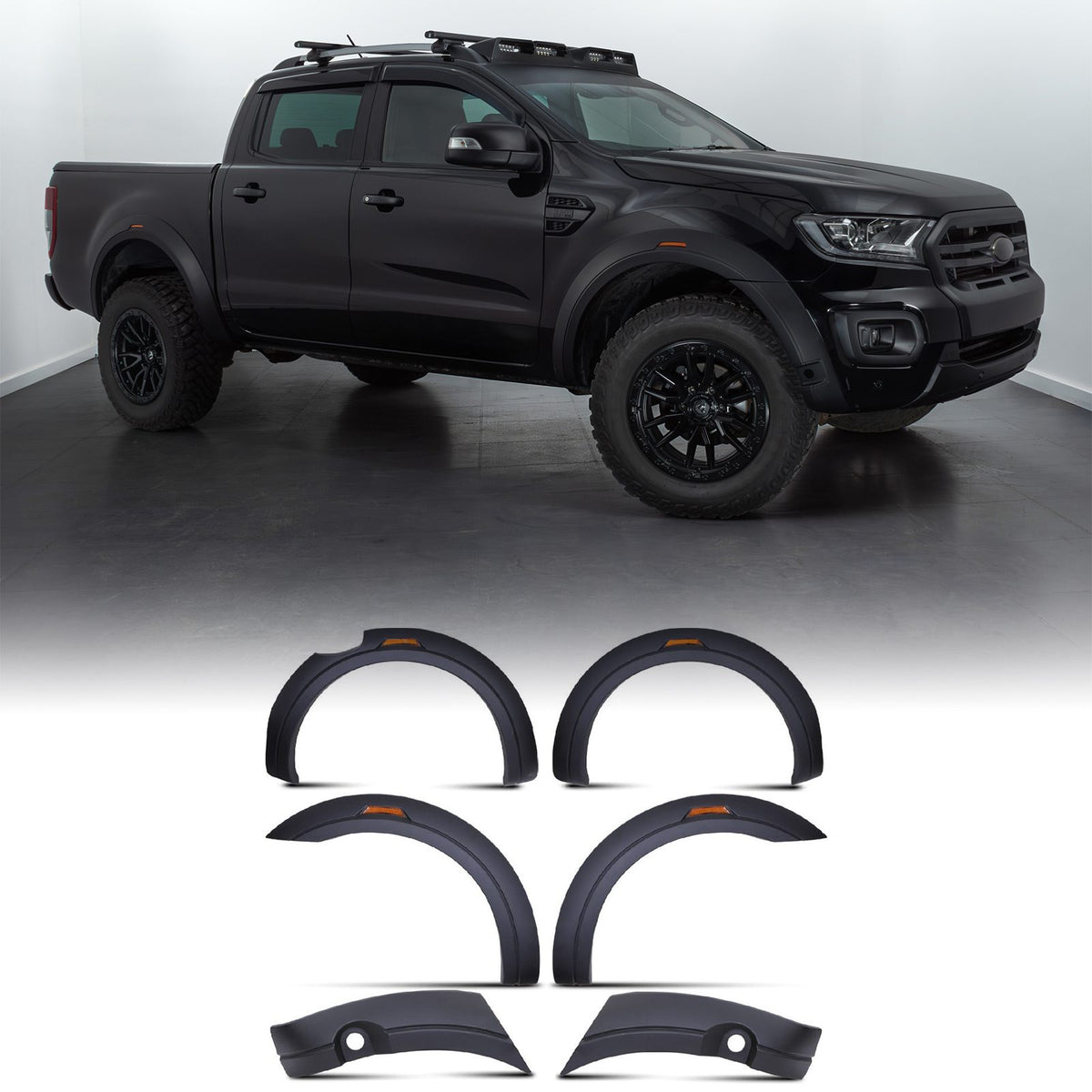 Look Wide Arch Fender Flare Set for Ford Ranger T8 Wildtrak