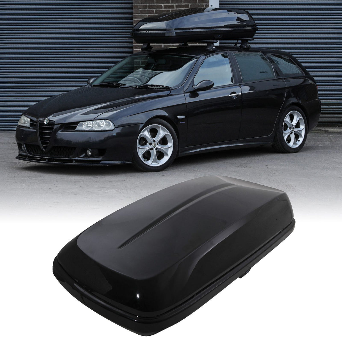 500L Universal Black Car Roof Box