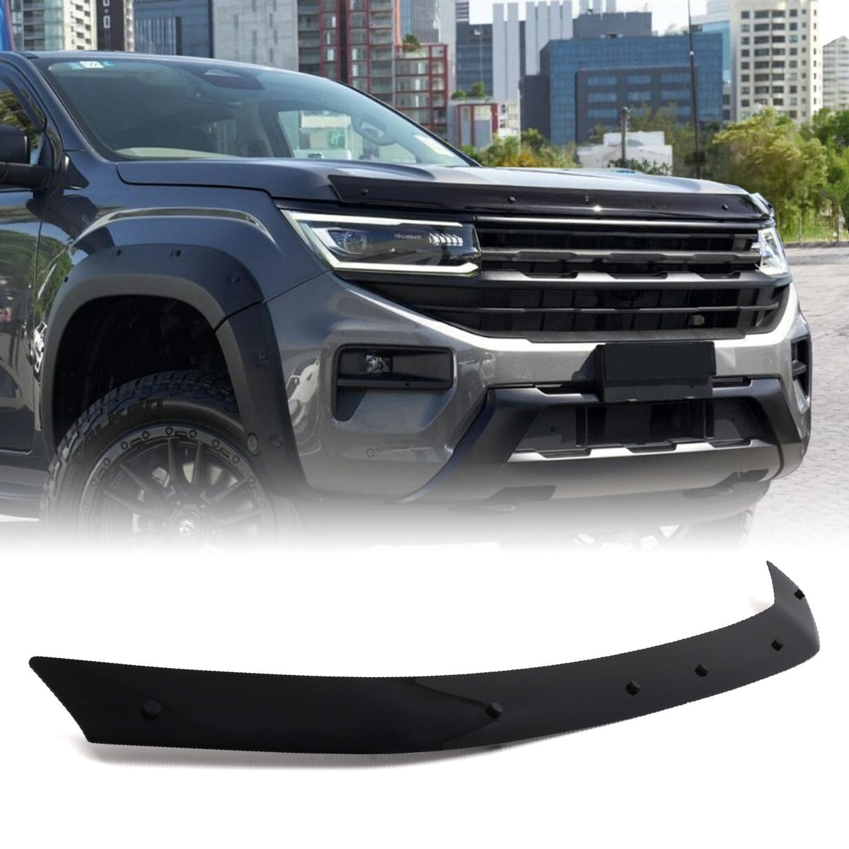 Gloss Black Bonnet Guard for Volkswagen VW Amarok MK2 2023+
