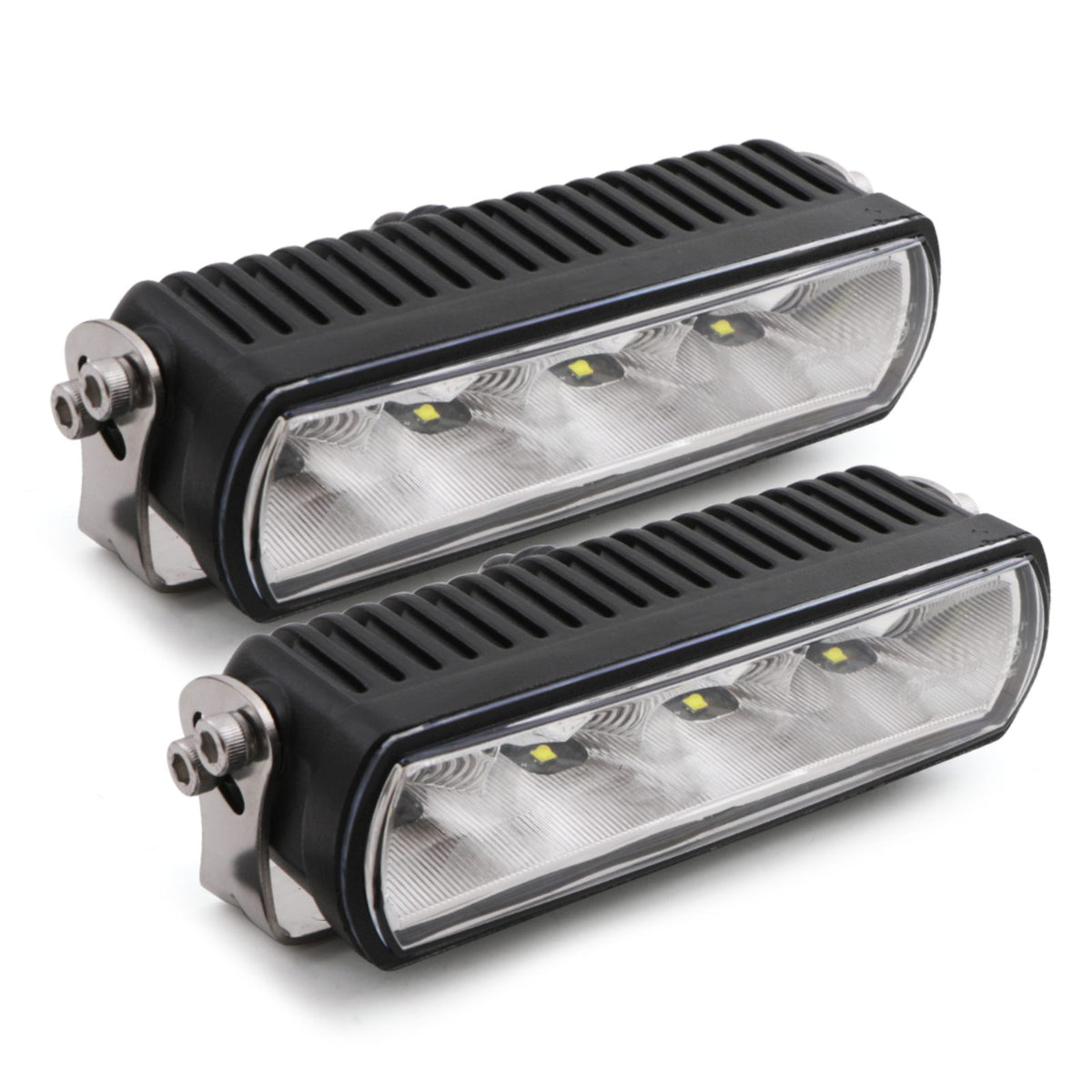 Universal Emarked DIY 2 x 6 Black Grille Light Kit