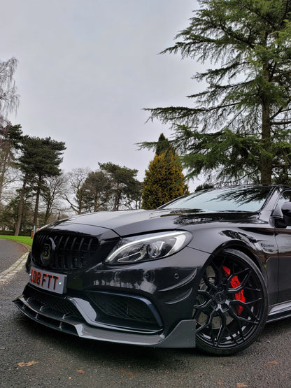 Mercedes C63 AMG C205 W205 2015-2021 Front bumper Carbon Fibre Canards