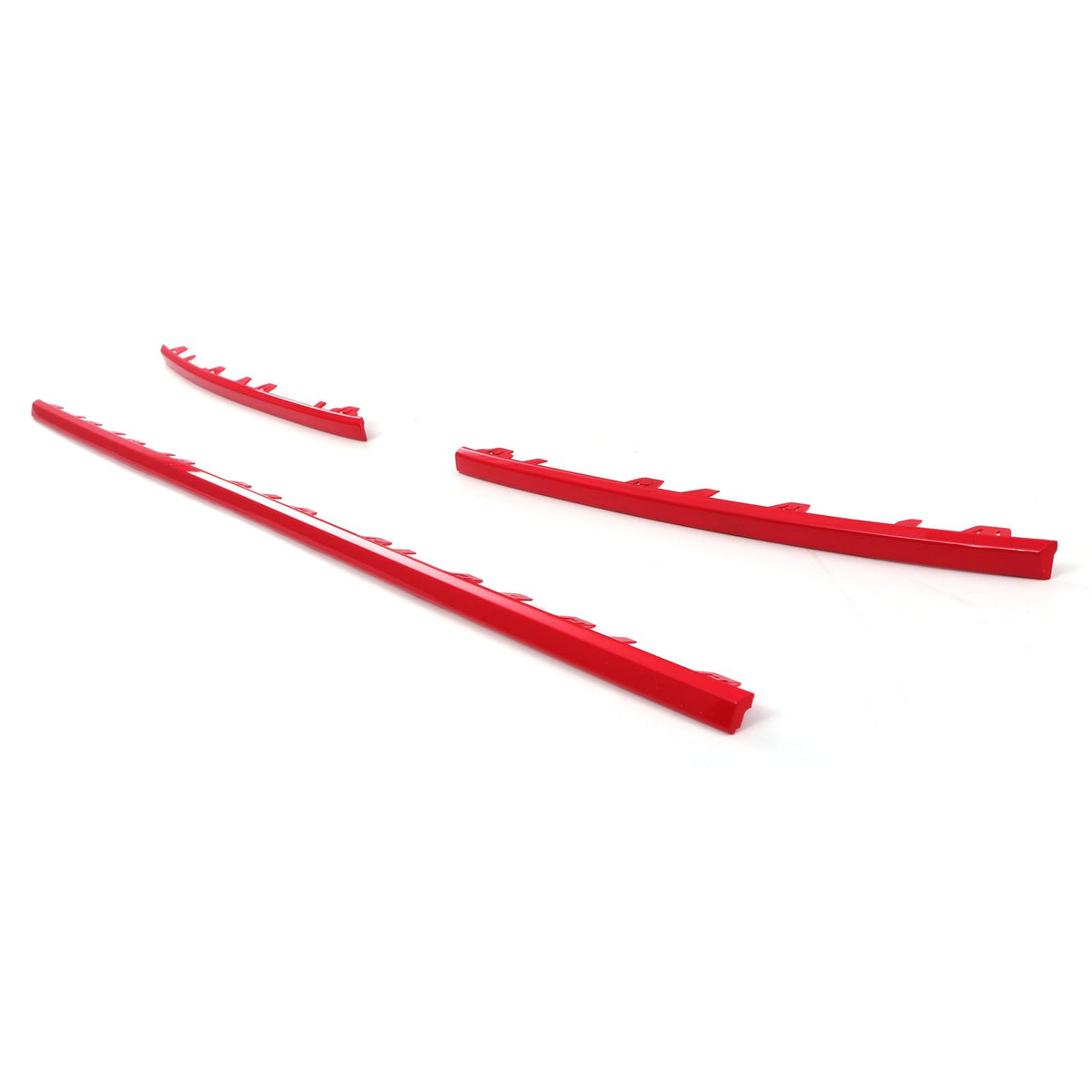 Red 5pc Upper &amp; Lower Grille Trim Kit for VW Transporter T6 16-19