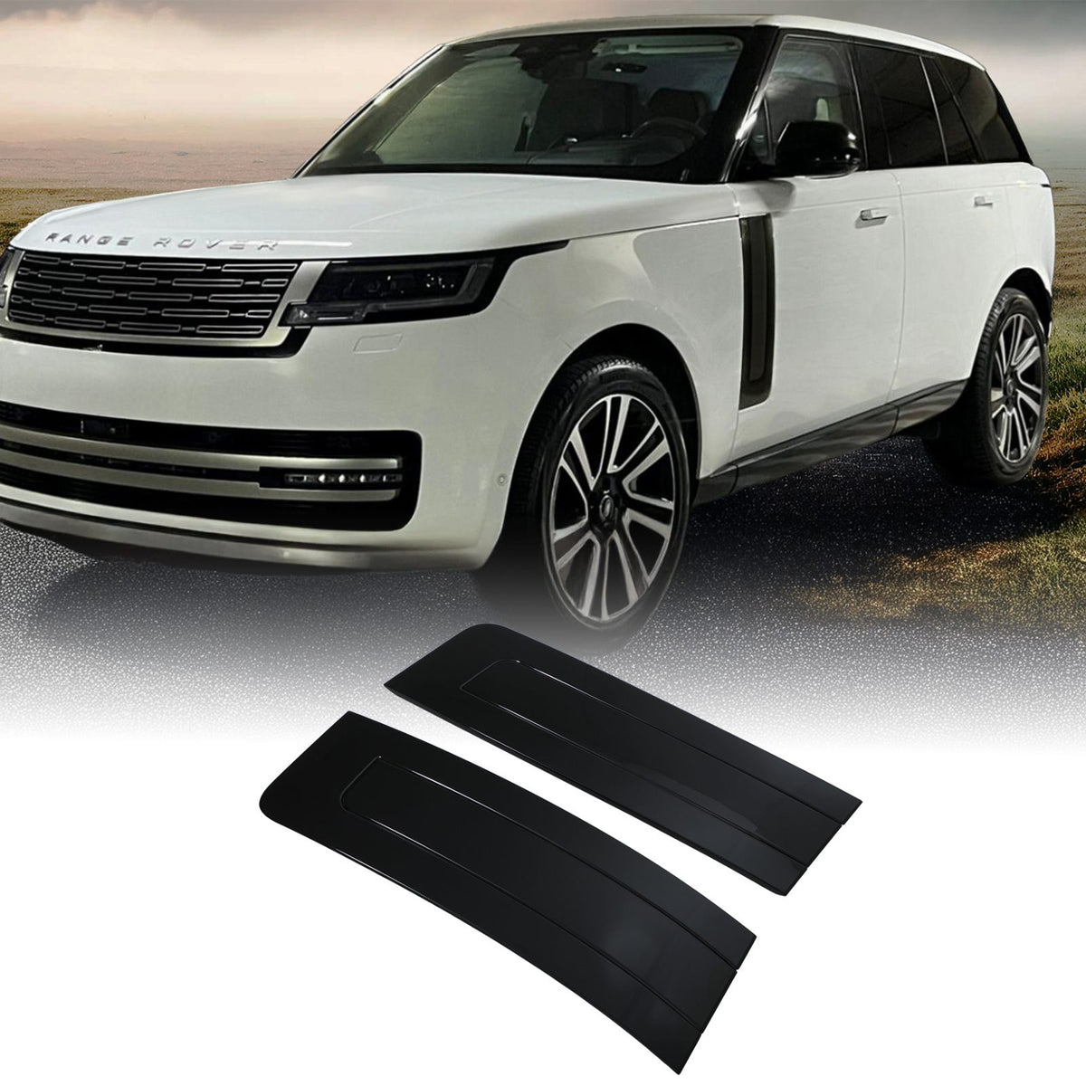 All Black Gloss Side Vents for Range Rover Vogue L460 2022+