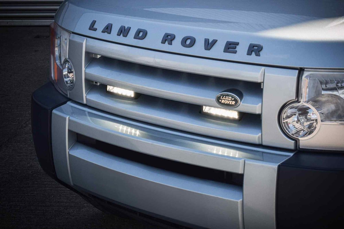 Stealth LED Land Rover Discovery 3 2004-2009 Twin 6" Luminous LED Integration Grille Kit - 5,760 Lumens