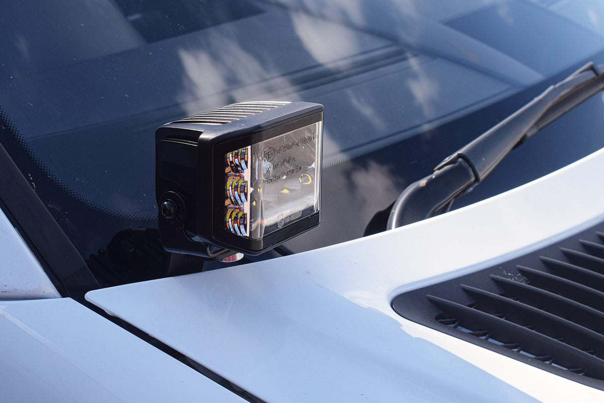 Stealth LED Mercedes Sprinter 2006-2013 Twin 4" Dark Force LED Bonnet Kit - 16,800 Lumens