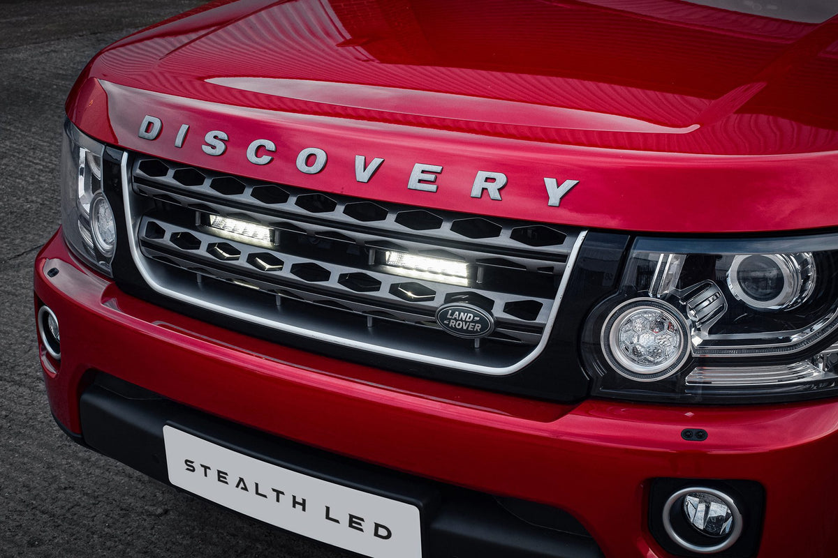 Stealth LED Land Rover Discovery 4.5 2013-2016 Twin 6" Luminous LED Integration Grille Kit - 5,760 Lumens