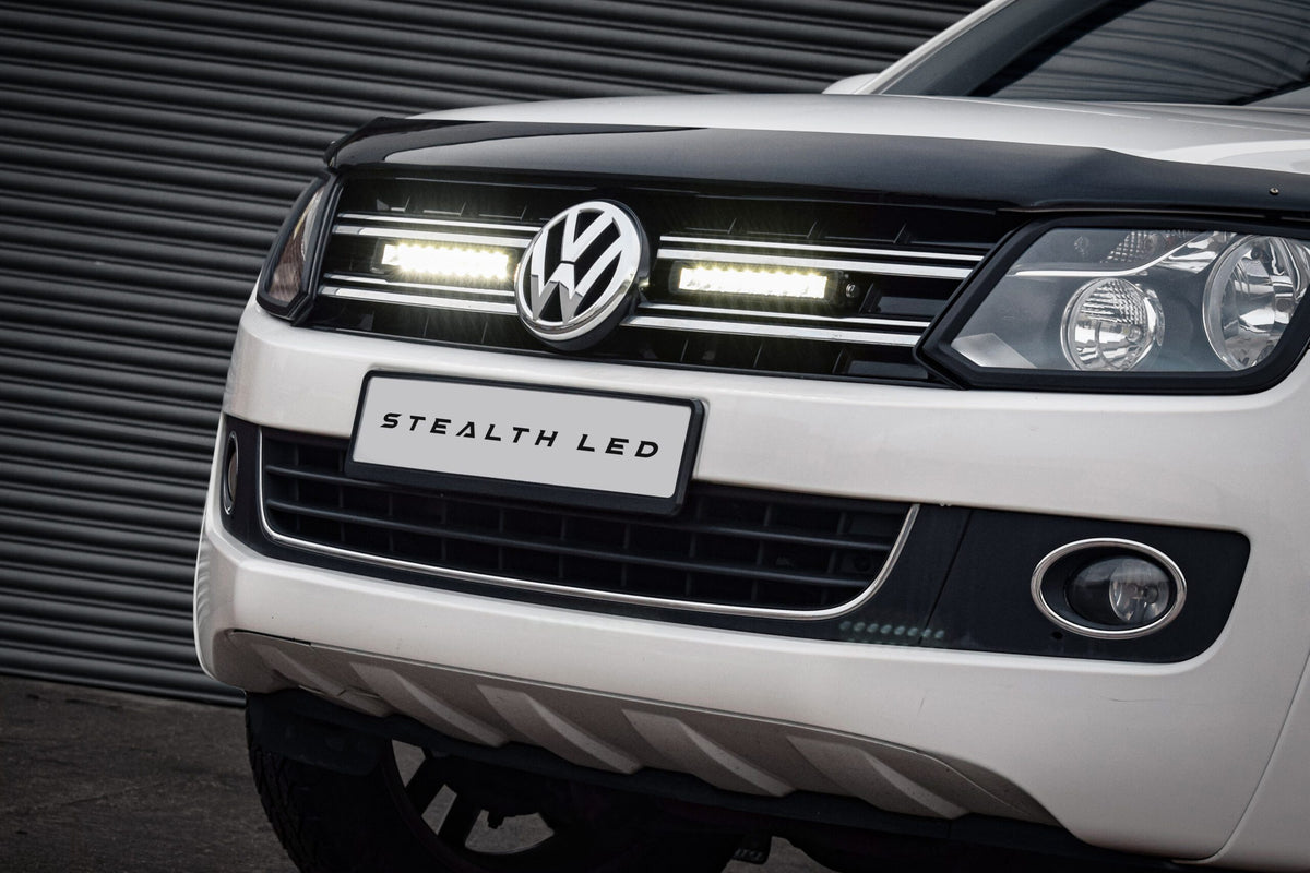 Stealth LED VW Amarok 2010-2016 Twin 10" Luminous LED Integration Grille Kit - 7,560 Lumens