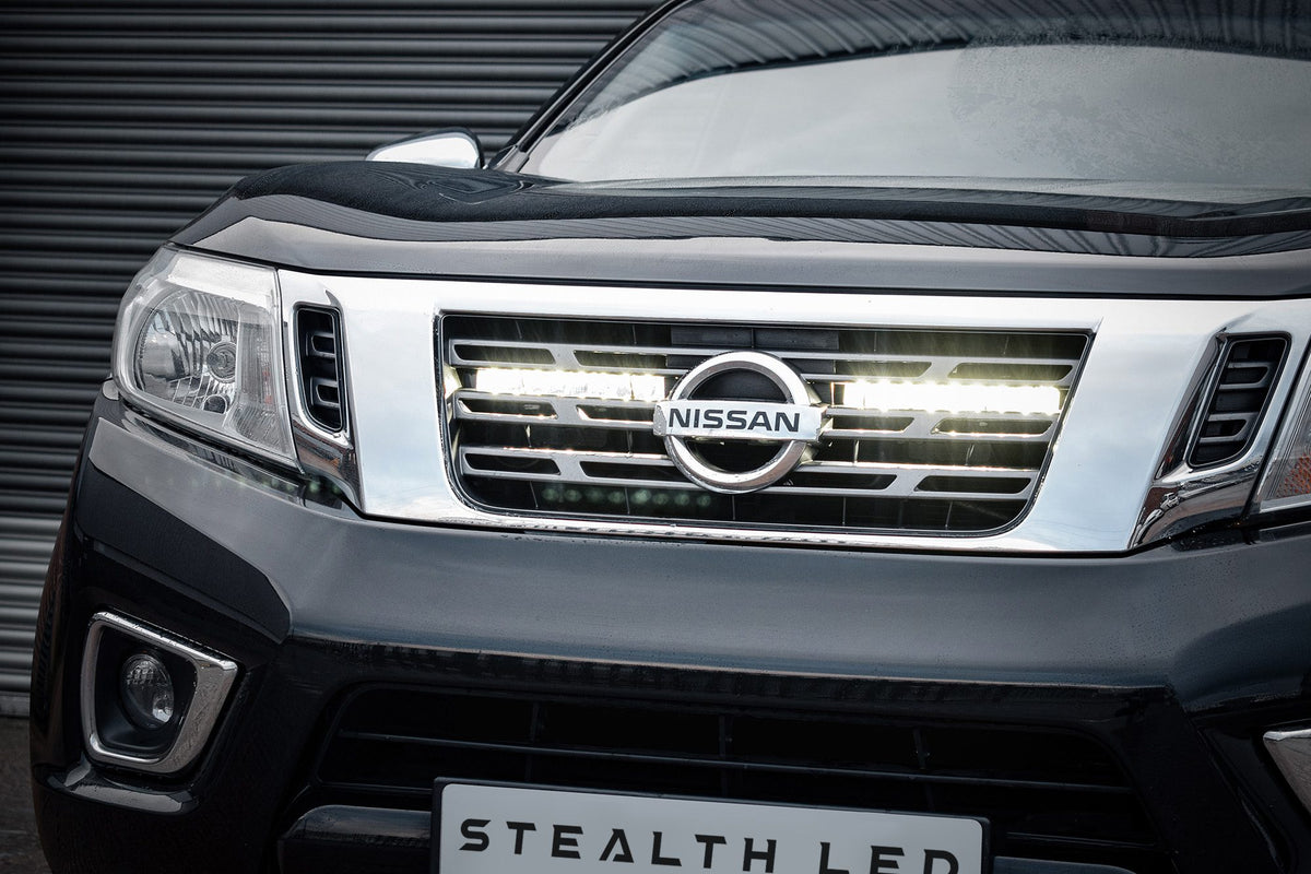 Stealth LED Nissan Navara D23 2015-2019 Twin 10" Luminous LED Integration Grille Kit - 7,560 Lumens