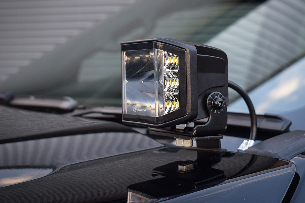 Stealth LED Ford Ranger T7 T8 2015-2022 Twin 4" Dark Force LED Bonnet Kit - 16,800 Lumens