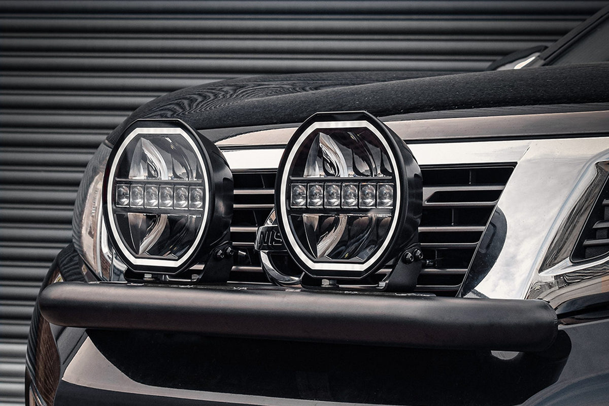 Stealth LED Nissan Navara D23 2015-2019 Twin 9" Luminous LED Spot Light Grille Kit - 15,874 Lumens