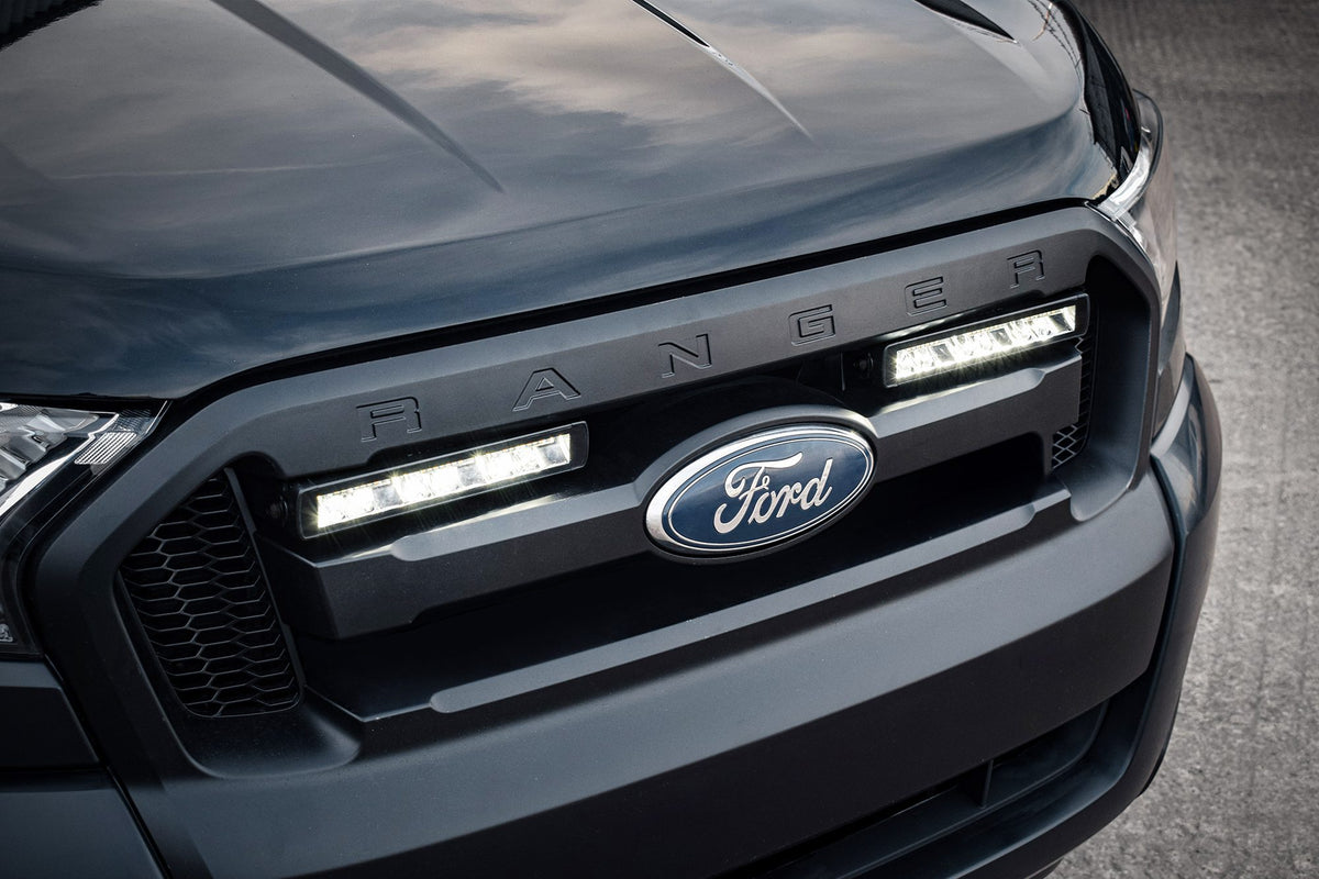 Stealth LED Ford Ranger T7 2015-2018 Twin 10" Luminous LED Integration Grille Kit - 7,560 Lumens