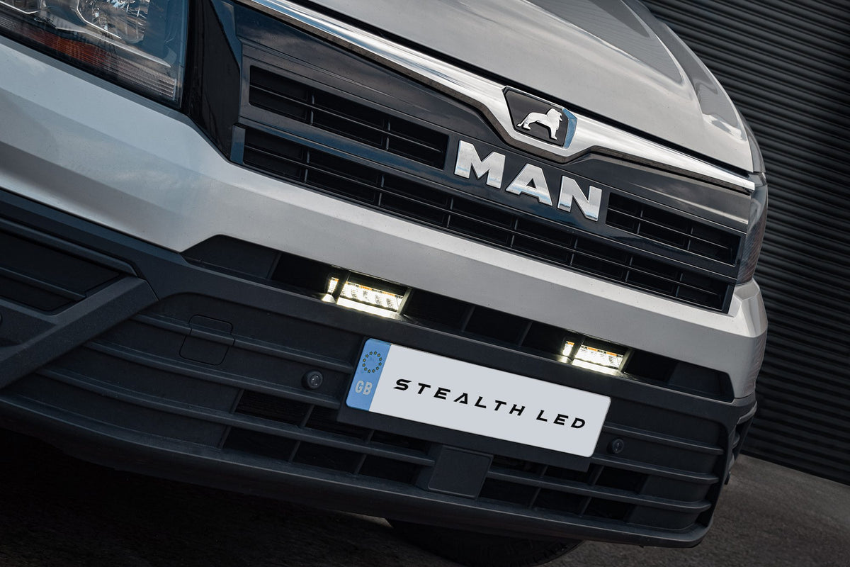 Stealth LED MAN TGE 2017+ Twin 6" Luminous LED Integration Grille Kit - 5,760 Lumens