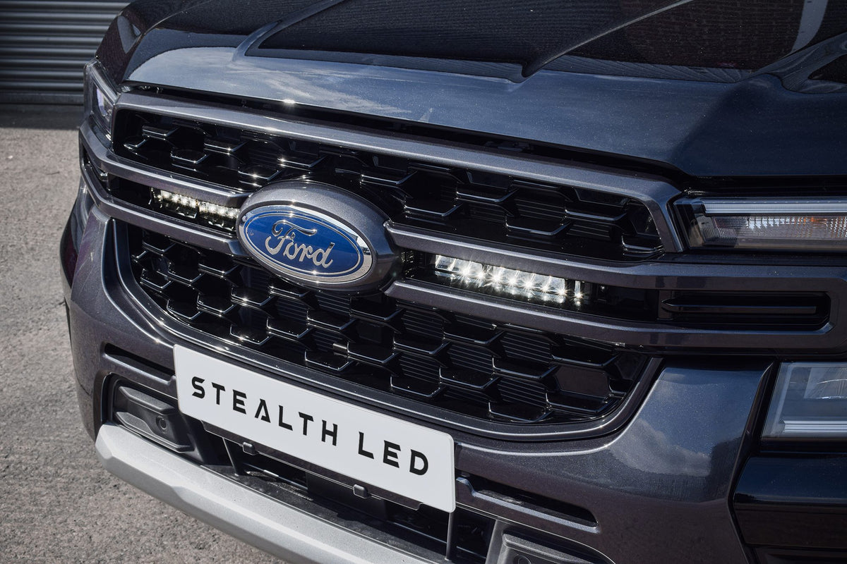 Stealth LED Ford Ranger T9 2023+ Twin 10" Luminous LED Integration Grille Kit - 7,560 Lumens