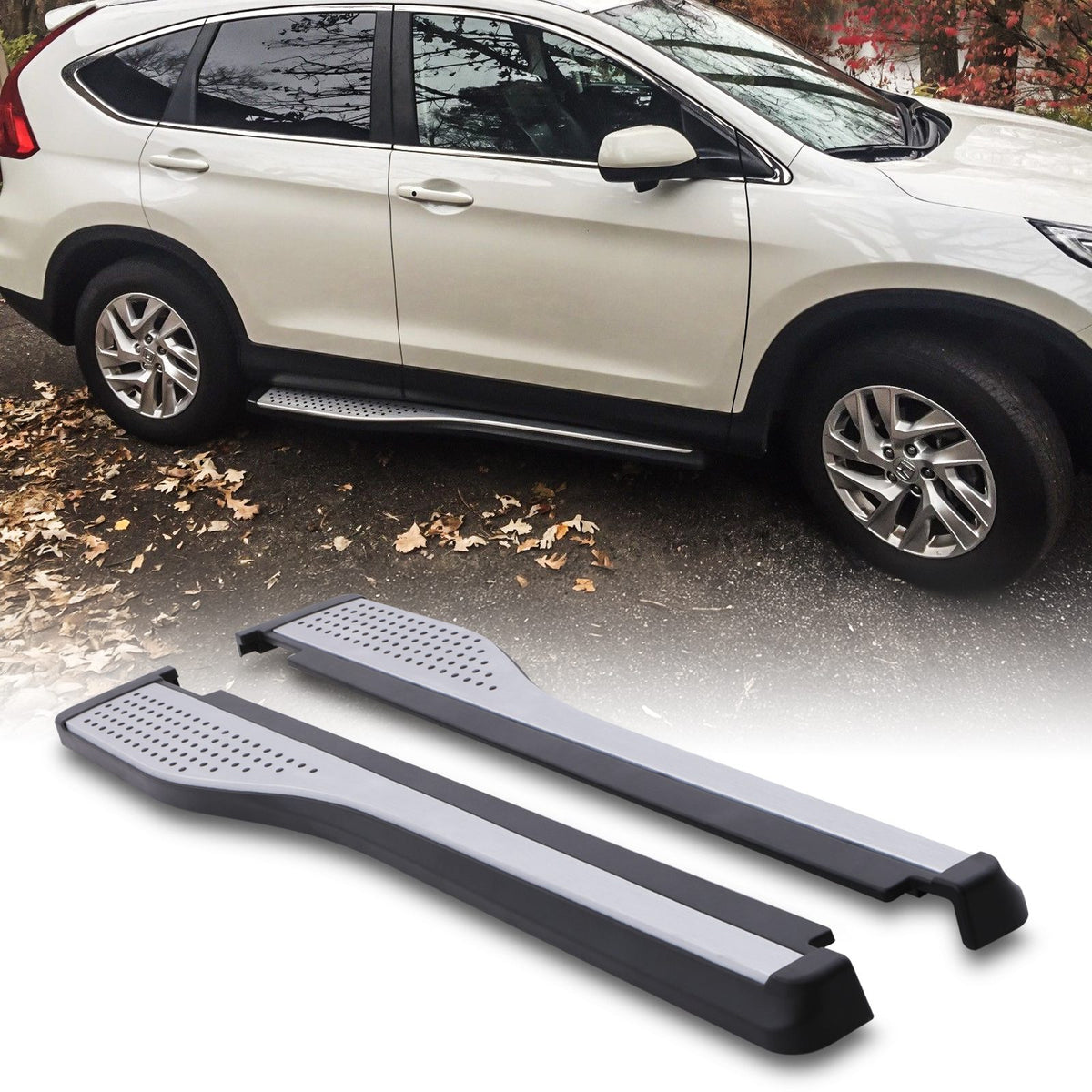 Silver Running Board Side Steps for Honda CRV 12-16