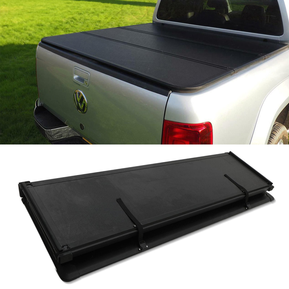 Tri Fold Hard Tonneau Cover for Volkswagen VW Amarok 10-20