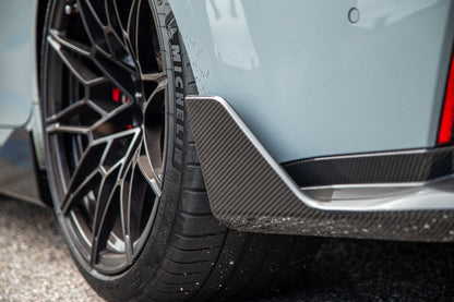 BMW G80 M3 Performance Style Dry Carbon Fiber Rear Corner Side Winglets Pre Preg