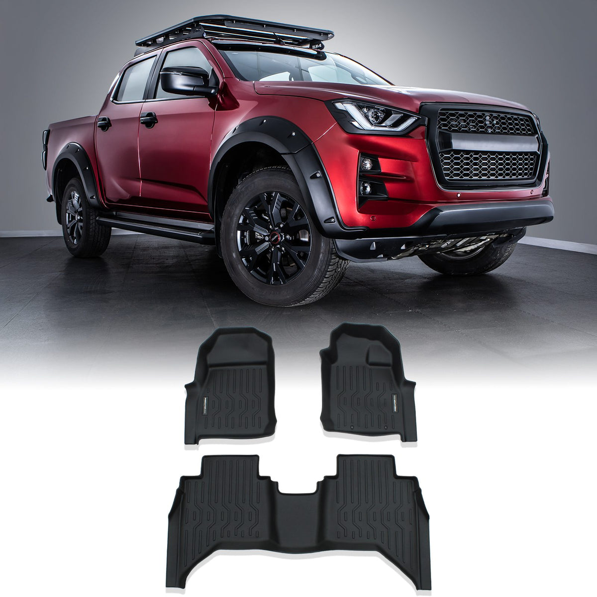 Rubber Floor Mats for Isuzu D Max MK3 RG 4 Door Automatic 2021+