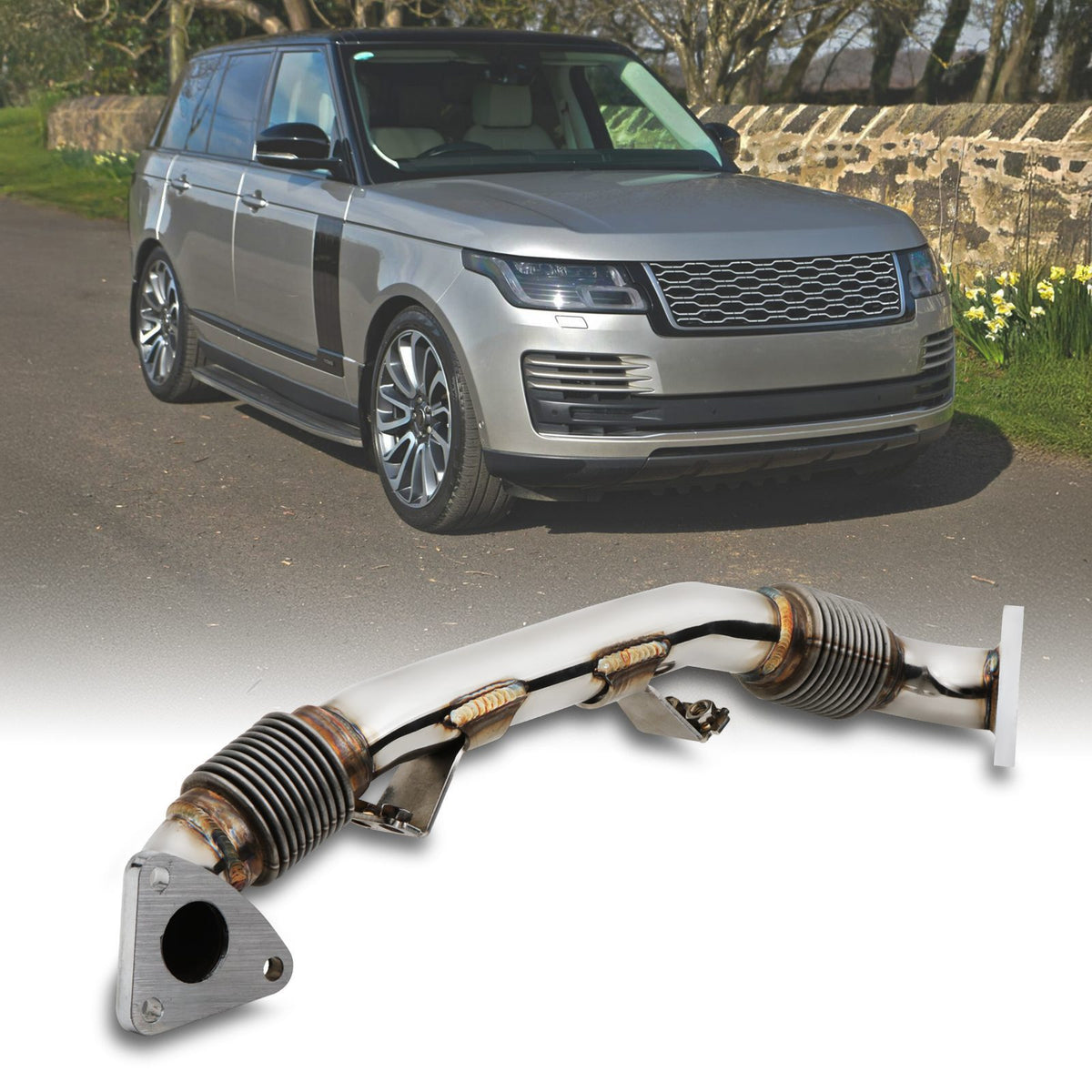 Exhaust Crossover Pipe 1.5" for Range Rover L405 3.0 TDV6 SDV6 12-22