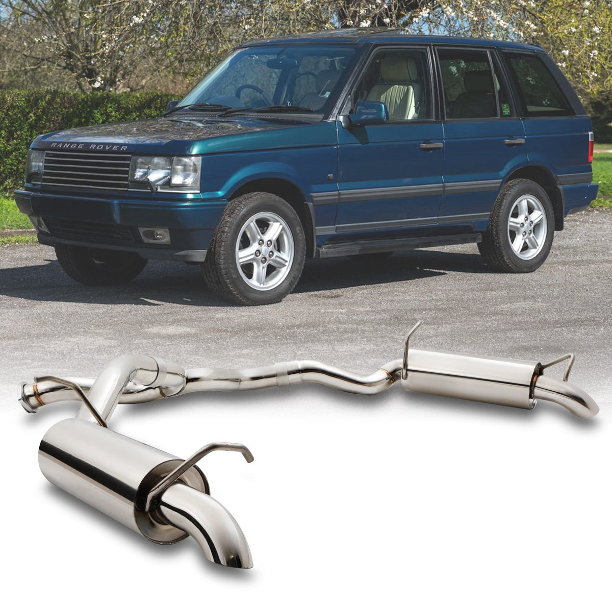 Cat Back Exhaust System for Range Rover MK2 P38 V8 &amp; 2.5TD