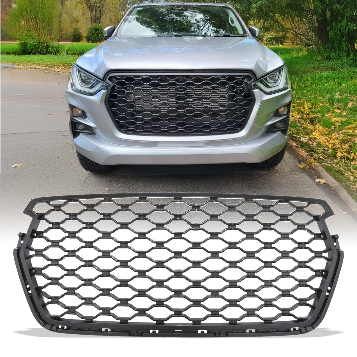 Badgeless Black Grille for Isuzu D-Max RG 2021-2024