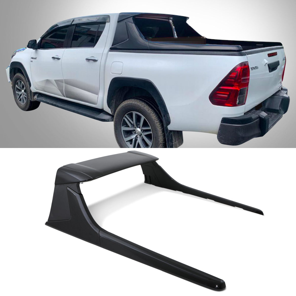 Black Sport Roll Bar for Toyota Hilux Revo MK8 15-21