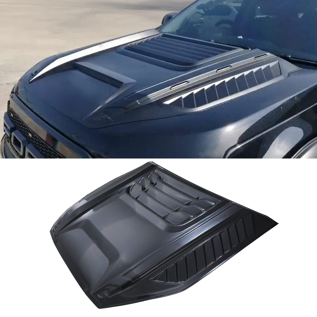 Matte Black Bonnet Scoop for Ford Ranger T9 2023+