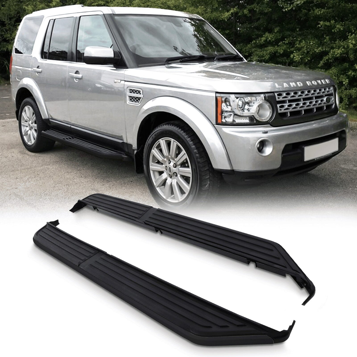 Black Side Steps for Land Rover Discovery 4 L319 09-16