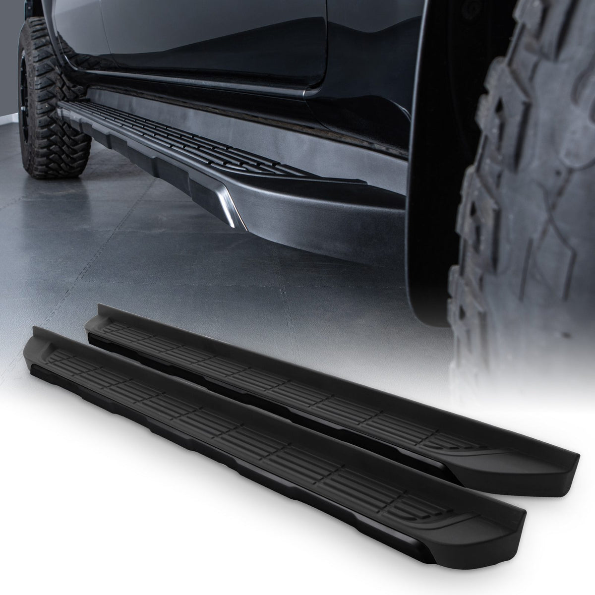 Black Side Steps for Ford Ranger T9 2023+