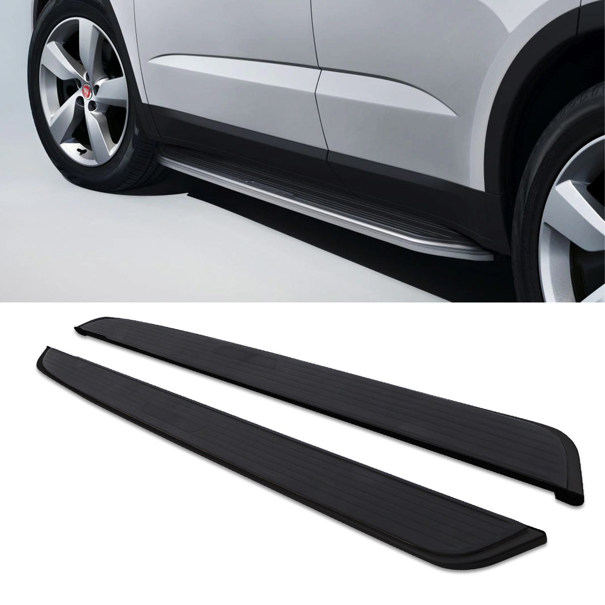 Black Running Boards for Jaguar F-Pace X761 2016+