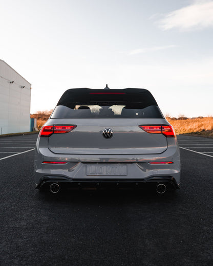 VW Golf GTI Mk8 EVO-1 Gloss Black Rear Diffuser by ZAERO (2020+)