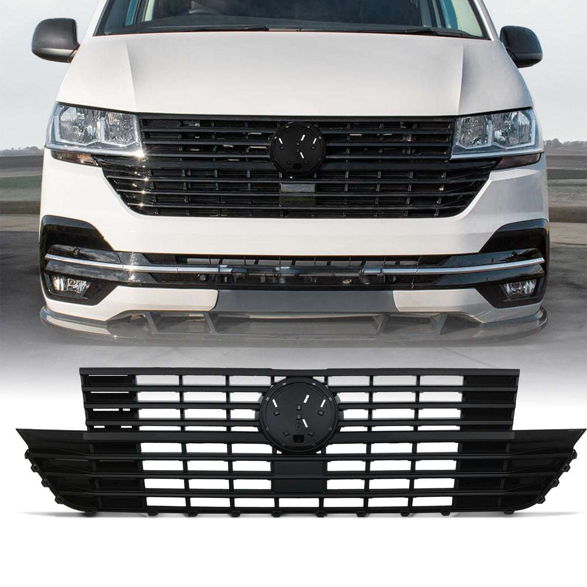 Gloss Black Grille for VW Transporter T6.1 2019+