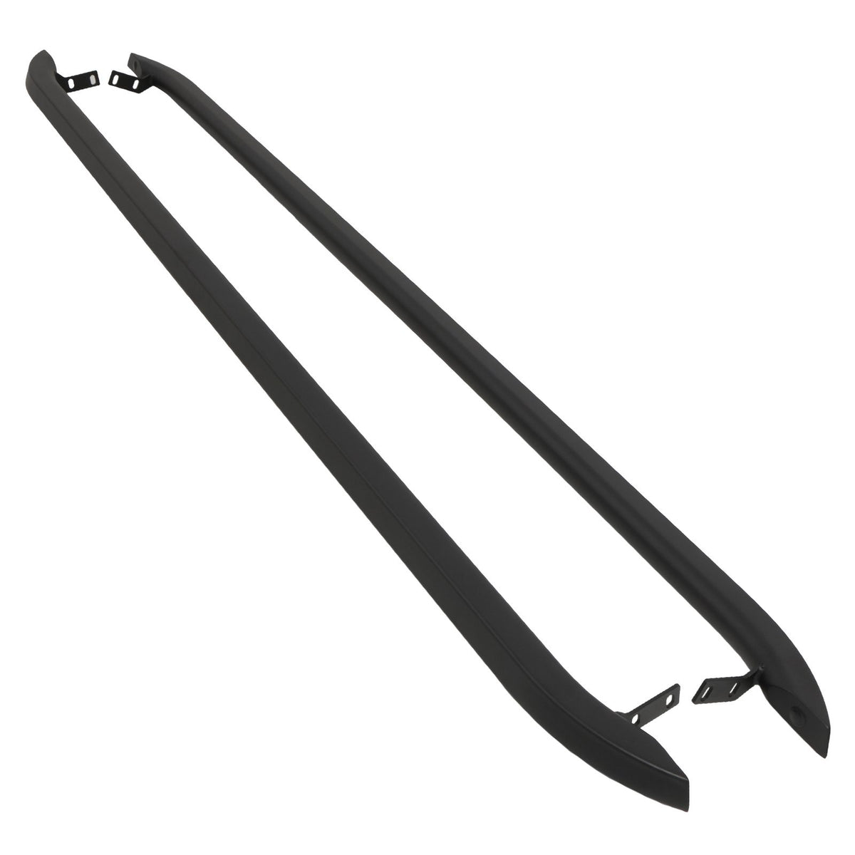Matte Black Trapezoid Side Bars for Ford Transit Custom LWB 2013+