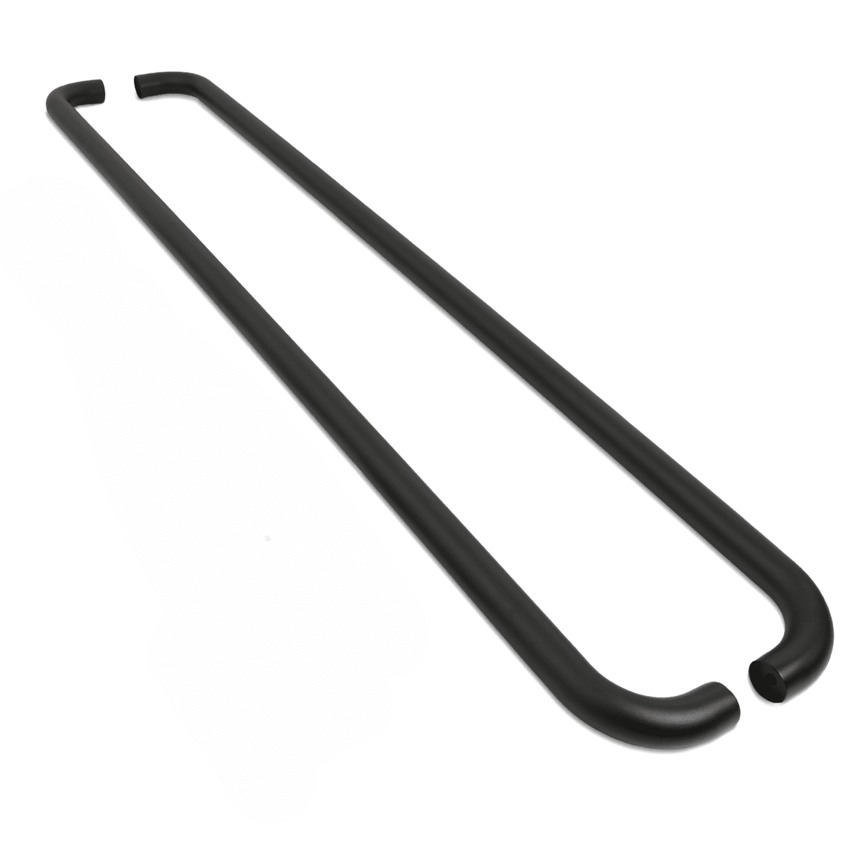 Matte Black Side Bars for Volkswagen Caddy MK3 / MK4 LWB 04-20