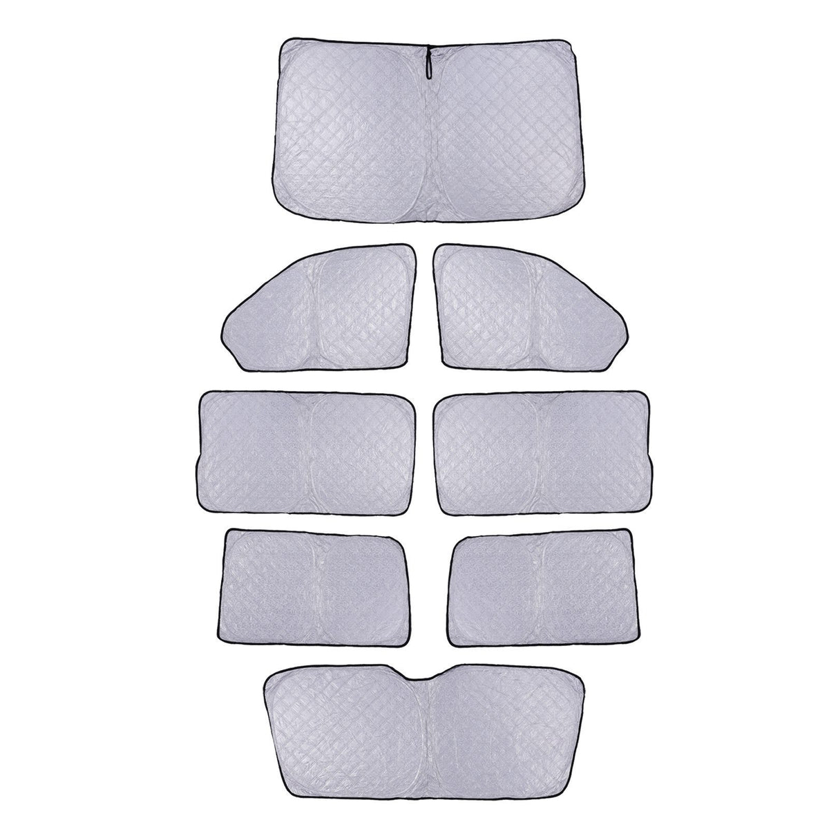 8pc Front &amp; Side Sunshades for VW Transporter T5/T5.1 2003-2015